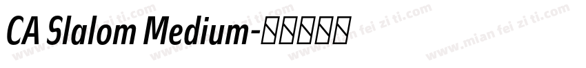 CA Slalom Medium字体转换